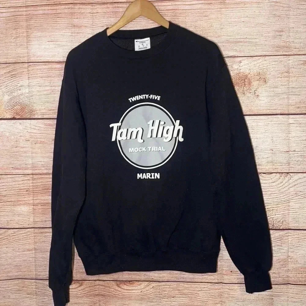 Champion Authentic Eco Marin Trail Black Crewneck Size M
